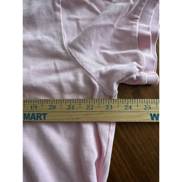 Ralph Lauren Polo Golf Shirt Custom Fit Mens XL Pink w/Teal Pony Short Sleeve - Picture 8 of 13
